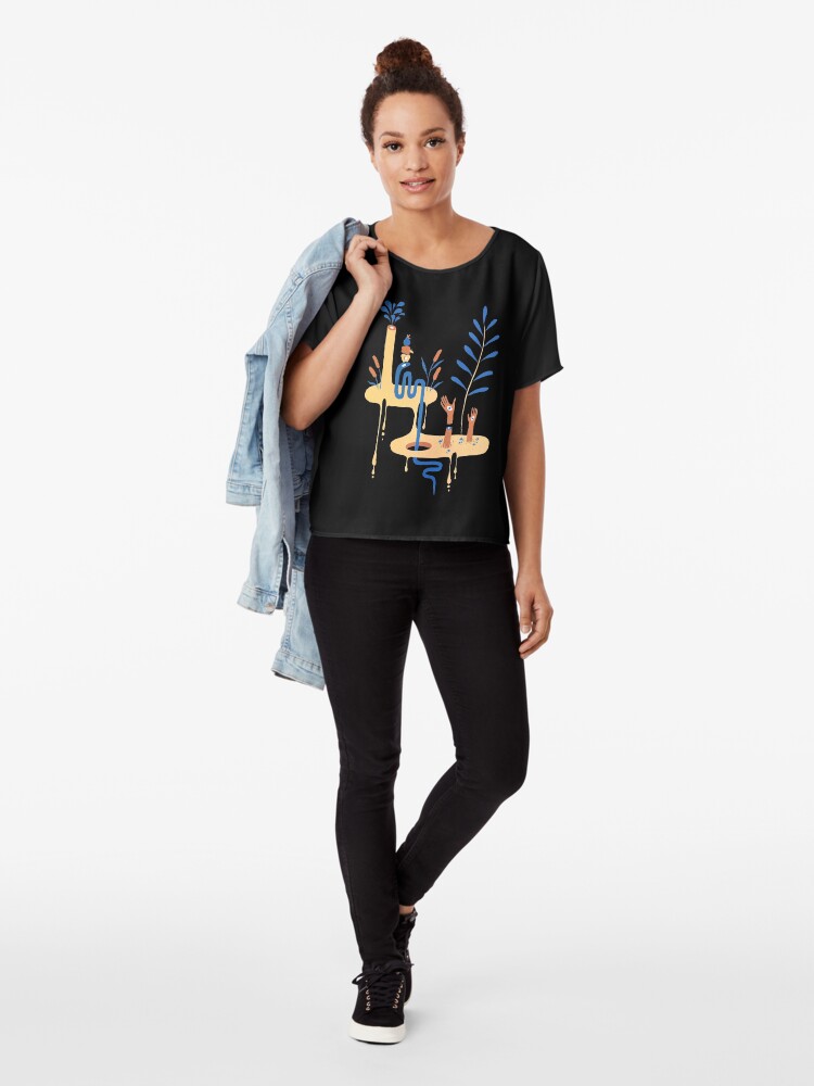 Alternate view of microcosm Chiffon Top