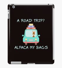 A Road Trip Alpaca I'll Pack My Bags Vakantie Road Trip Tee iPad-Hülle & Klebefolie