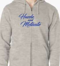 Hussle and Motivate Zipped Hoodie