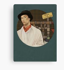 King of toilet paper rolls Canvas Print