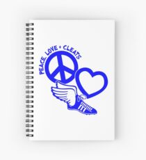PEACE, LOVE and CLEATS Spiralblock