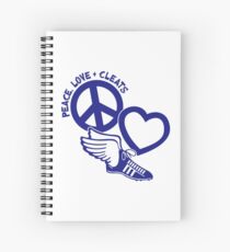PEACE, LOVE and CLEATS Spiralblock