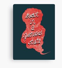 exist in a gaseous state Canvas Print