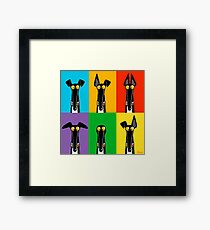 Greyhound Semaphore Framed Print