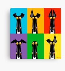 Greyhound Semaphore Canvas Print