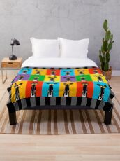 Greyhound Semaphore Throw Blanket