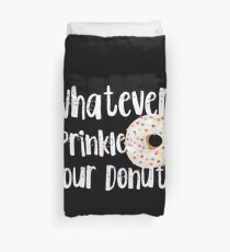 Womens was auch immer spritzt dein lustiges Design der Donuts Bettbezug