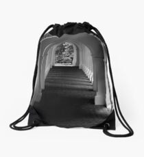 The Secret Passageway - B&W ^ Drawstring Bag