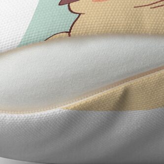 Alternate view of Cute & Confused Chubby Pixel Pug - Long boye Throw Pillow