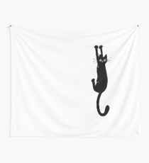 Tela decorativa Gato negro aguantando