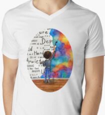 Always Keep Fighting Watercolor Painting (2015) REVAMP V-Neck T-Shirt