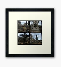 Village Cemetery through the viewfinder Framed Print