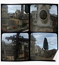 Village Cemetery through the viewfinder Poster
