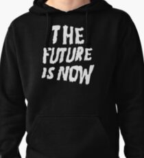 Sudadera con capucha El futuro es ahora (negro)