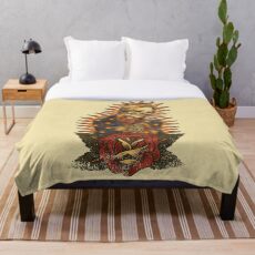 Santa Muerte Throw Blanket
