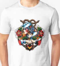 Navy Pinup Unisex T-Shirt