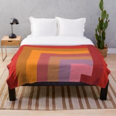 Tür zur Farbe | Geometrisch Fleecedecke