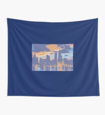 Chicago skyline Wall Tapestry