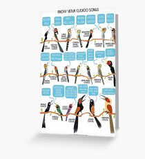 Know your cuckoo songs Greeting Card