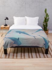 Whale Sharks Throw Blanket