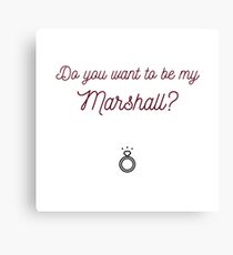 Lily & Marshalls Liebe Leinwanddruck