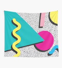 1980s Abstract Pattern Wall Tapestry
