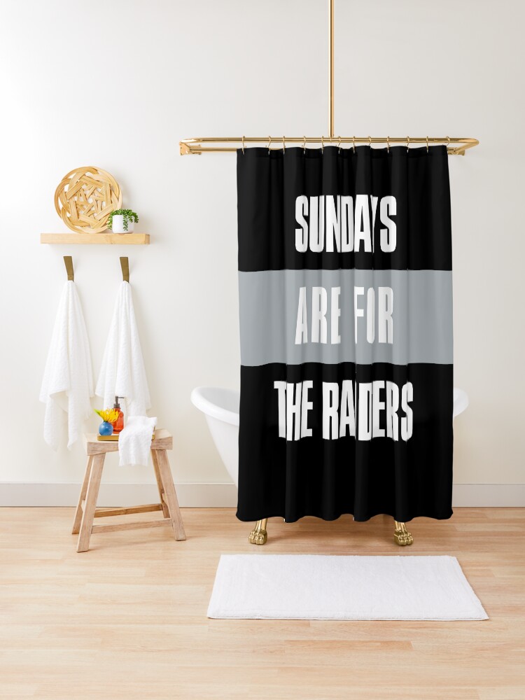 Sundays Are For The Raiders Oakland Football Shower Curtain By