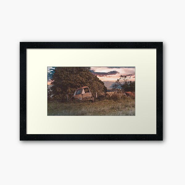 Old Farm Truck Framed Art Print