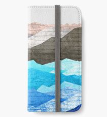 Die Berge und das Meer iPhone Flip-Case/Hülle/Klebefolie