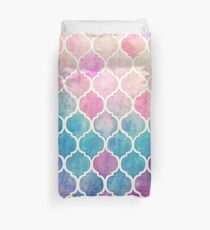 Rainbow Pastel aquarelle marocaine Housse de couette