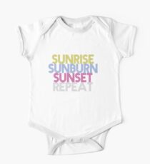 Summer Beach Short Sleeve Baby One-Piece