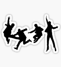 Beatles Silhouette Design Sticker