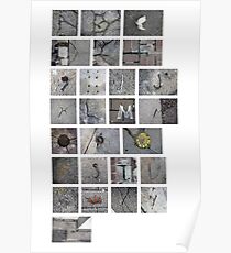 Found Alphabet Poster