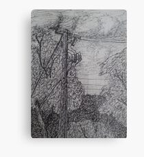 Live Wire Metal Print