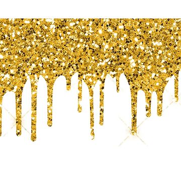 Gold Glitter Gold Paint Drips On Stock Vector (Royalty Free) 2000416550