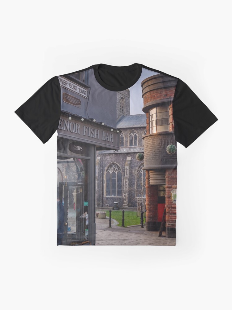 Alternate view of Lower Goat Lane, Norwich Graphic T-Shirt