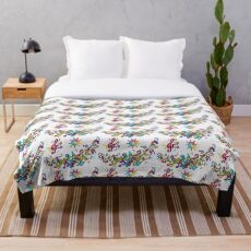 music, music, everywhere Throw Blanket