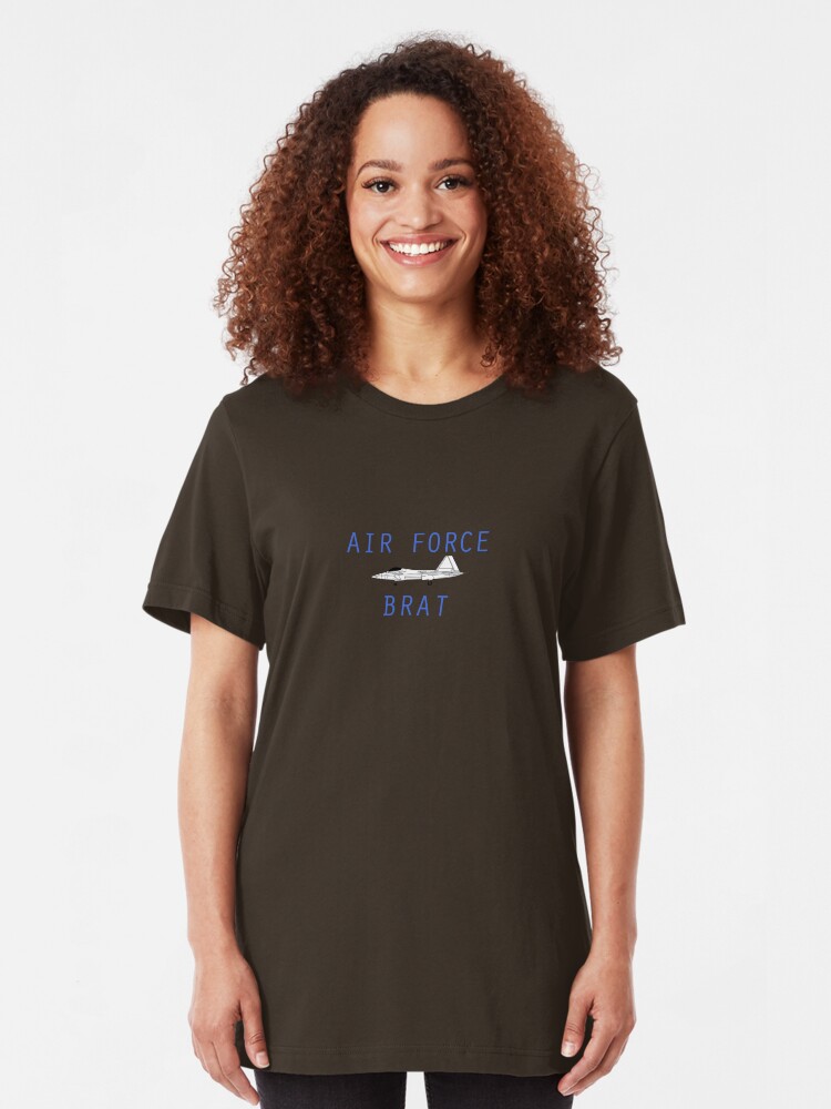 Alternate view of F-22 Air Force Brat Slim Fit T-Shirt