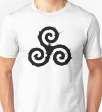 Triskelion 1 Black (Splatter) Unisex T-Shirt