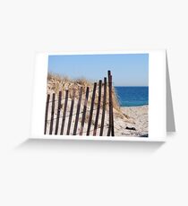 Long Island Beach Dune Greeting Card