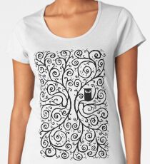 Camiseta premium de cuello ancho El búho