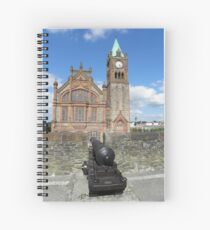 Derry walls and Guildhall - Co Derry - Ireland Spiral Notebook