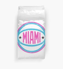 Miami Retro Ball - White Duvet Cover