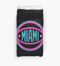 Miami Retro Ball - Black 2 Duvet Cover