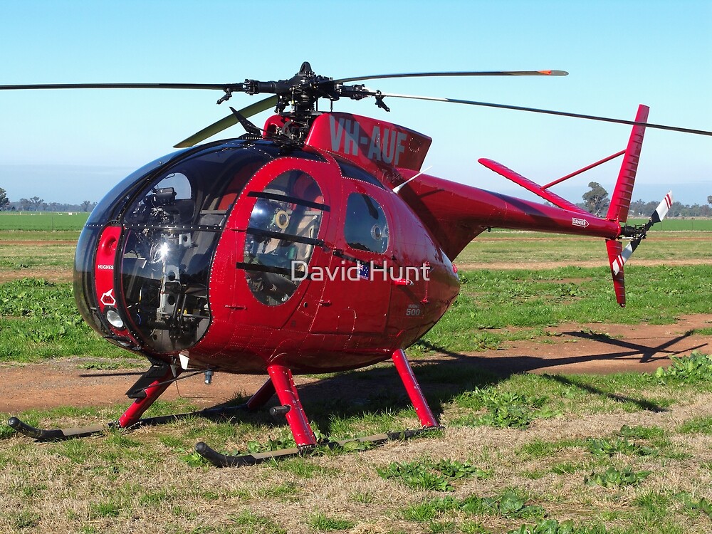 "Hughes 500 Helicopter" by David Hunt Redbubble