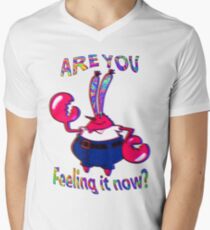 Are you feeling it now Mr Krabs? Men's V-Neck T-Shirt