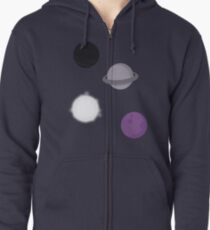 The ace of space Zipped Hoodie