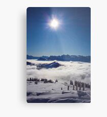 Lámina metálica Monte Rigi en Suiza