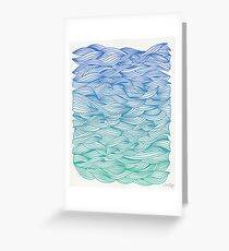Ombré Waves Greeting Card