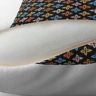 Alternate view of Las Flores 01 (Patterns Please) Floor Pillow